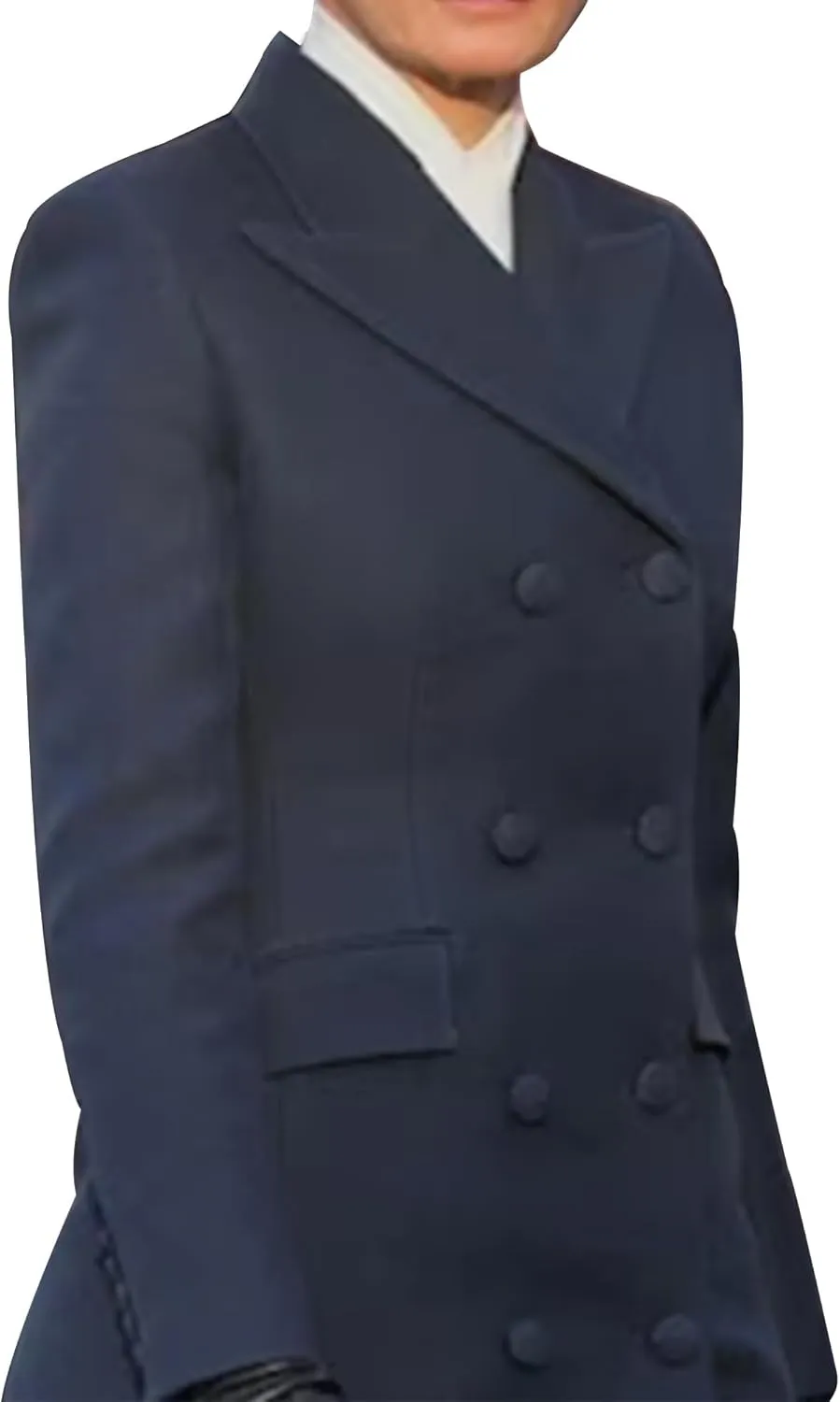 Wool Long Coats For Women Maxi Style Inauguration Dress 2025 Maxi Black Full Length Peacoat