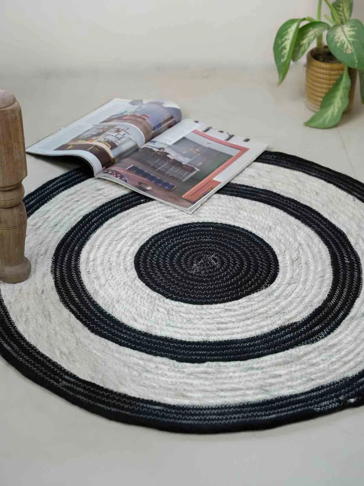 Woolen Harmony Crochet Rug