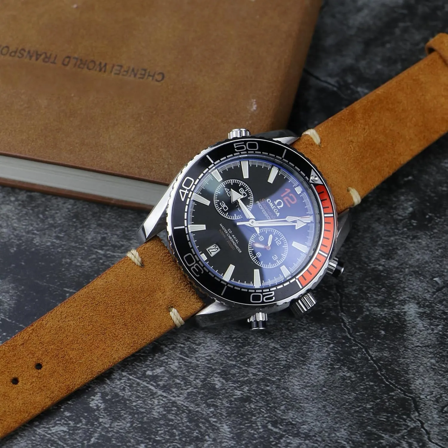WOUKUP Quick Release Suede Leather Watch Bands Vintage Watchband for Men Watch Strap 18mm 19mm 20mm 21mm 22mm 24mm