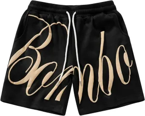 Ymosrh Men's Shorts Quarter Pants Summer Embroidered Letters Casual Gym Shorts Sports Pants Training Short Shorts, M-2XL