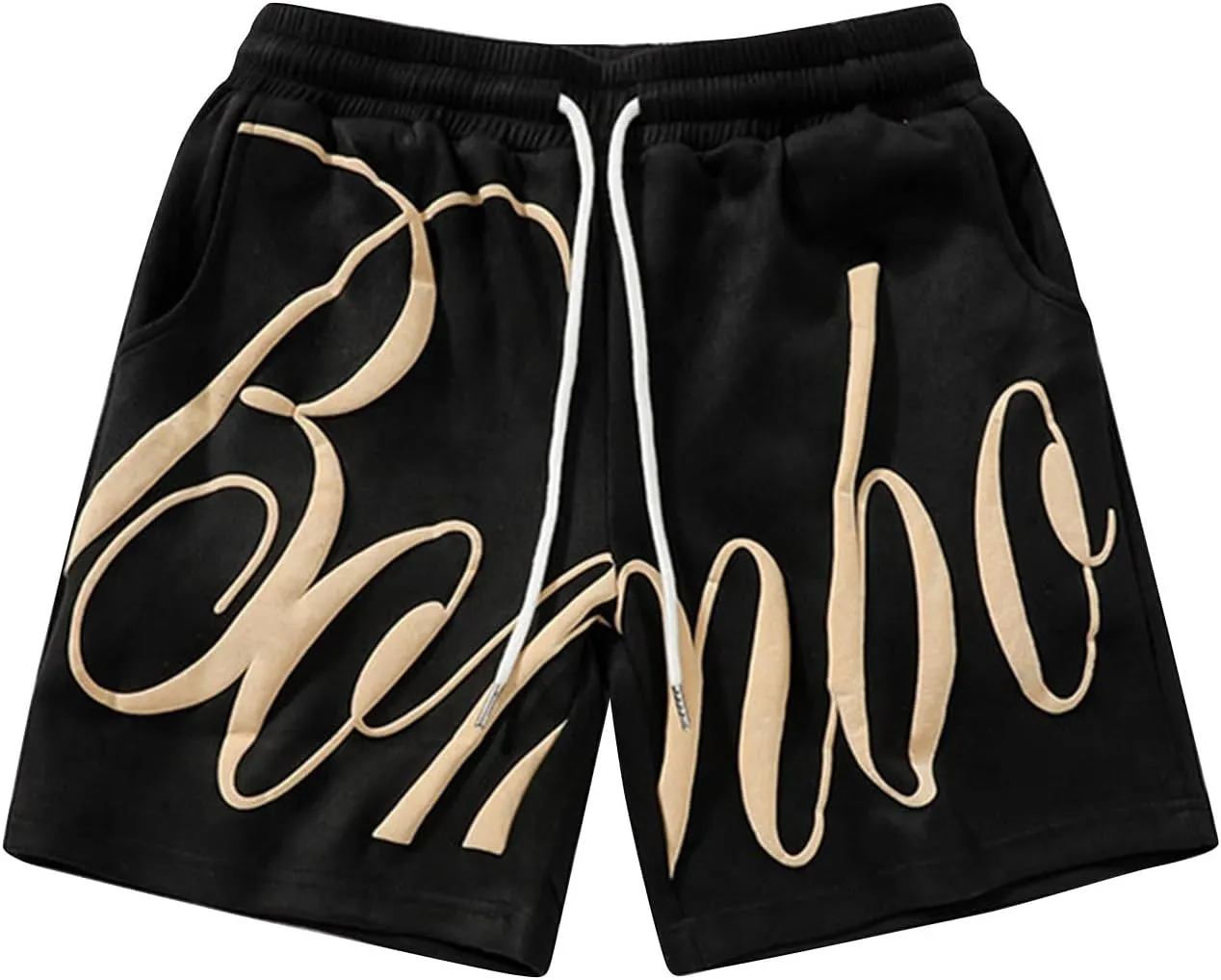 Ymosrh Men's Shorts Quarter Pants Summer Embroidered Letters Casual Gym Shorts Sports Pants Training Short Shorts, M-2XL