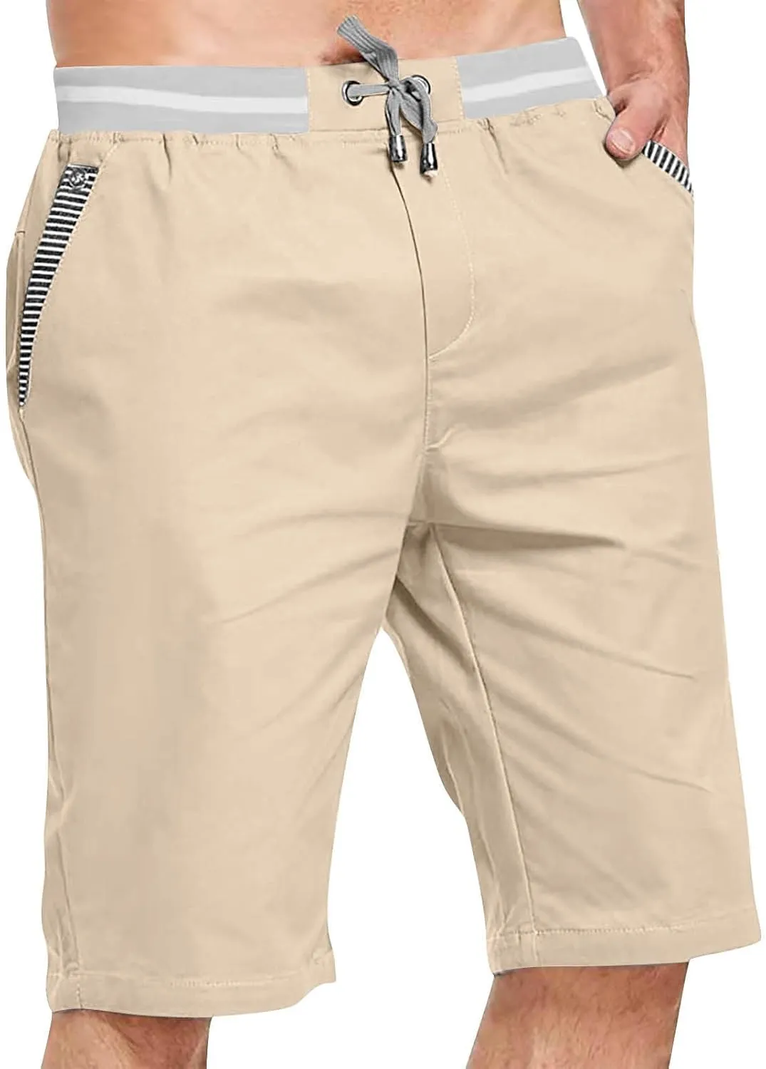 Ymosrh Men's Shorts Sports Pocket Workwear Casual Loose Shorts Jogging