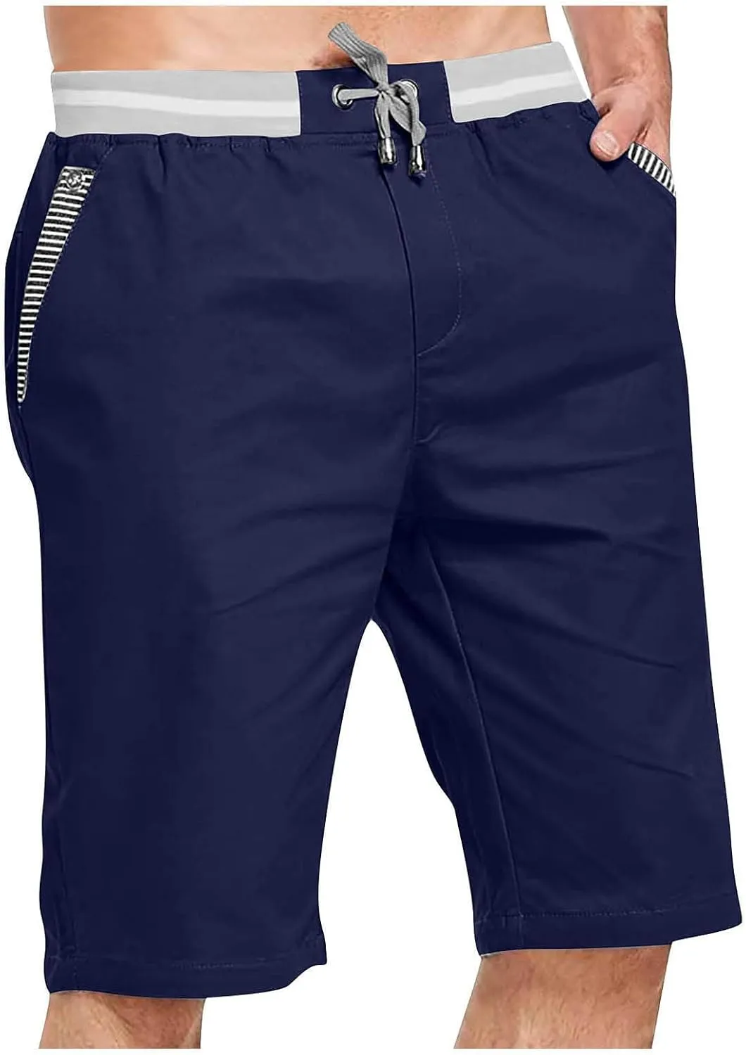 Ymosrh Men's Shorts Sports Pocket Workwear Casual Loose Shorts Jogging