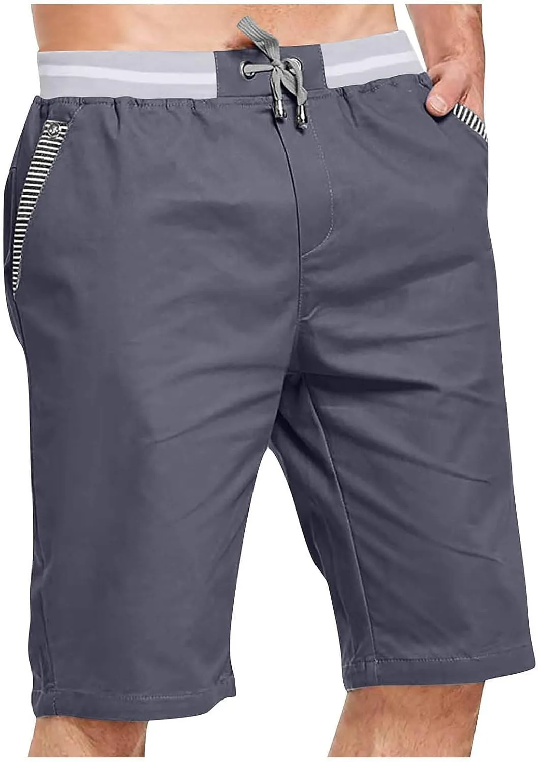 Ymosrh Men's Shorts Sports Pocket Workwear Casual Loose Shorts Jogging