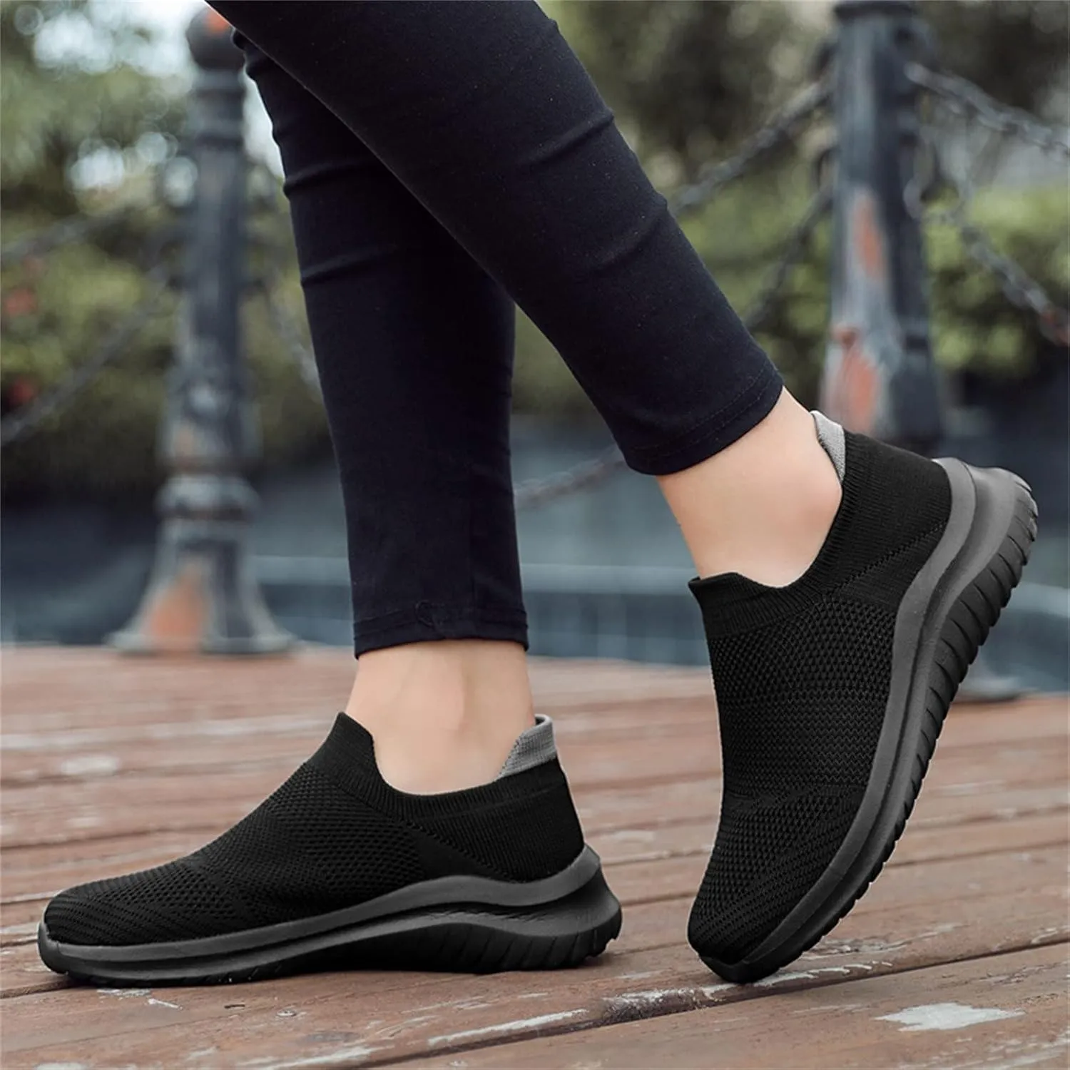 ZSpzx Women's Walking Shoes with Arch Support Mesh Flat Breathable Slip on Sneakers for Plantar Fasciitis Mesh Trainers Comfortable Casual Athletic Running Jogging Shoes for Gym Travel Daily Wear